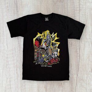 NYC 6-on-1 Classic Skeleton Basketball Graphic Tee Black Streetwear T-Shirt Smal